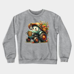 Cute Tractor Crewneck Sweatshirt